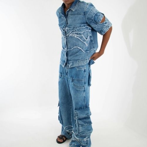 Men's Slim Fit Baggy Jeans